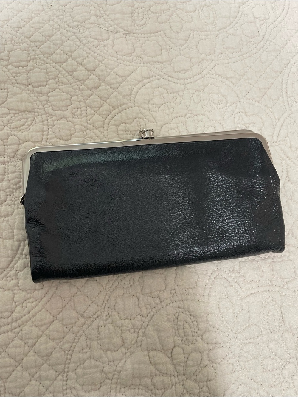 Hobo International Lauren Black Leather Clutch